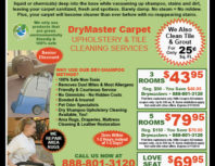 DryMaster Carpet, Chatsworth, coupons, direct mail, discounts, marketing, Southern California