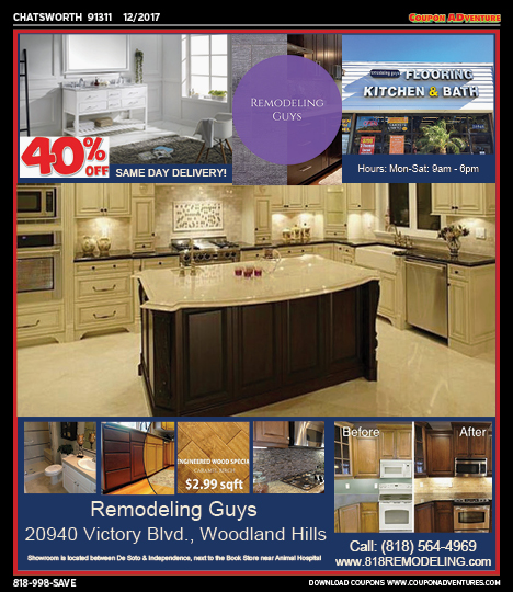 Remodeling Guys, Chatsworth, coupons, direct mail, discounts, marketing, Southern California