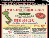 Two Guys from Italy, Granada Hills, coupons, direct mail, discounts, marketing, Southern California