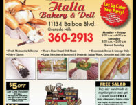 Italia Bakery & Deli, Granada Hills, coupons, direct mail, discounts, marketing, Southern California