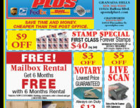 Postal Plus, Granada Hills, coupons, direct mail, discounts, marketing, Southern California