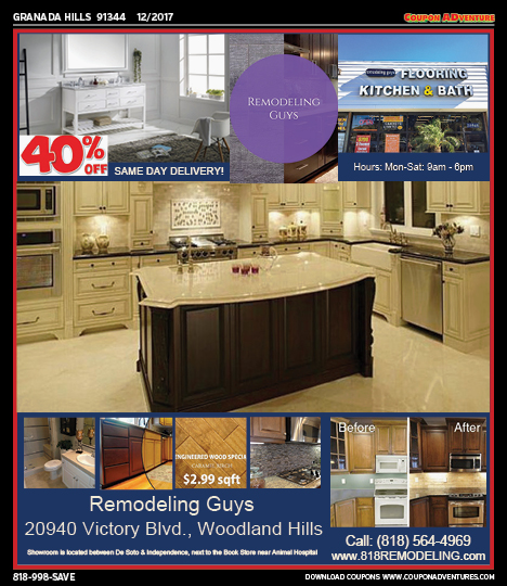 Remodeling Guys, Granada Hills, coupons, direct mail, discounts, marketing, Southern California