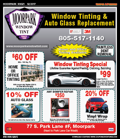 Moorpark Window Tint, Moorpark, coupons, direct mail, discounts, marketing, Southern California