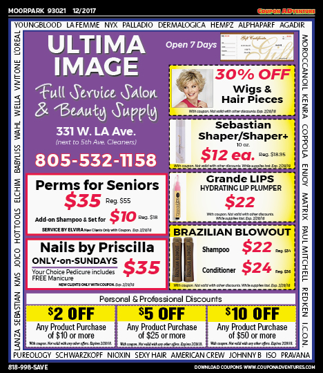 Ultima Image, Moorpark, coupons, direct mail, discounts, marketing, Southern California