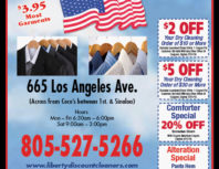 Liberty Cleaners, Simi Valley,, coupons, direct mail, discounts, marketing, Southern California