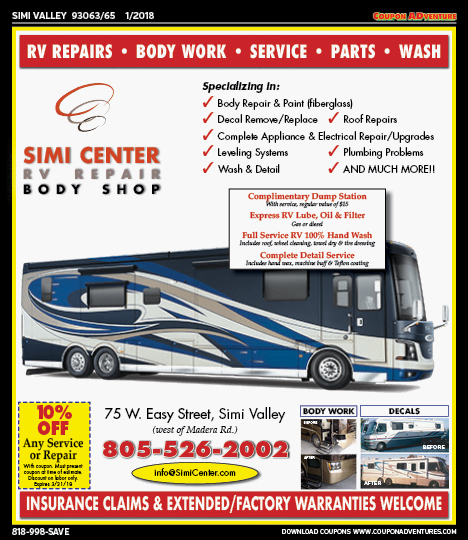 Simi Center RV Repair, Simi Valley,, coupons, direct mail, discounts, marketing, Southern California