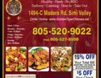 Golden Tiger Chinese Restaurant, Simi Valley,, coupons, direct mail, discounts, marketing, Southern California