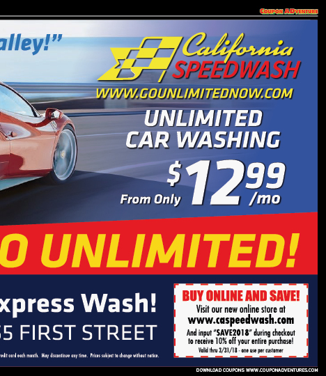 California Speedwash, Simi Valley,, coupons, direct mail, discounts, marketing, Southern California