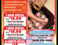 Chinese Foot Massage, Simi Valley,, coupons, direct mail, discounts, marketing, Southern California