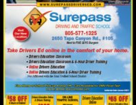 Surepass Driving and Traffic School, Simi Valley,, coupons, direct mail, discounts, marketing, Southern California