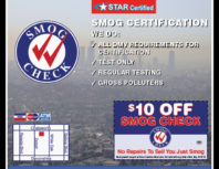 Official Smog Test Only, Northridge, coupons, direct mail, discounts, marketing, Southern California