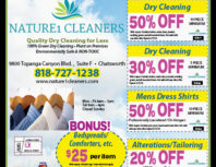 Nature1 Cleaners, Chatsworth, coupons, direct mail, discounts, marketing, Southern California