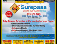 Surepass Driving and Traffic School, Moorpark, coupons, direct mail, discounts, marketing, Southern California