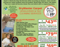 DryMaster Carpet, Northridge, coupons, direct mail, discounts, marketing, Southern California