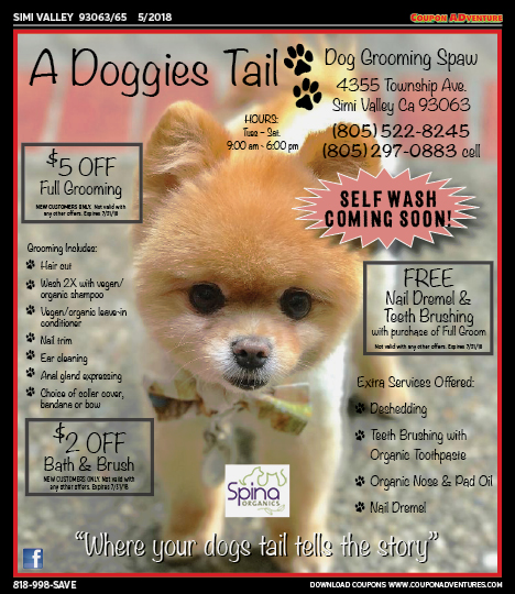 A Doggies Tail, Simi Valley, coupons, direct mail, discounts, marketing, Southern California