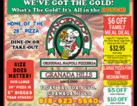 Vincenzo's Original Napoli Pizzeria, Granada Hills, coupons, direct mail, discounts, marketing, Southern California