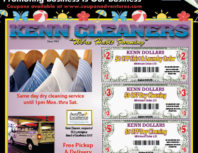 Kenn Cleaners, Porter Ranch, coupons, direct mail, discounts, marketing, Southern California