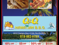 Q&Q Hawaiian BBQ, Porter Ranch, coupons, direct mail, discounts, marketing, Southern California