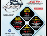 Mike Bradleys Automotive, Porter Ranch, coupons, direct mail, discounts, marketing, Southern California