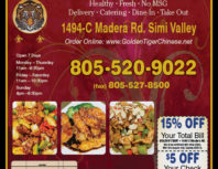 Golden Tiger Restaurant, Simi Valley, coupons, direct mail, discounts, marketing, Southern California