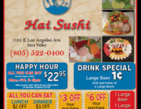 Hai Sushi, Simi Valley, coupons, direct mail, discounts, marketing, Southern California