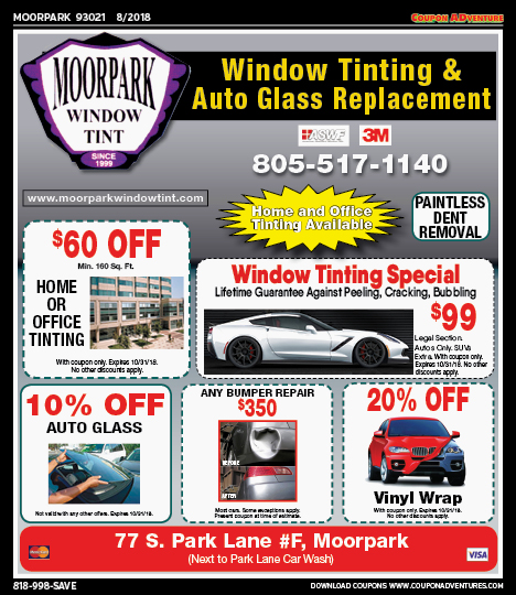 Moorpark Window Tint, Moorpark, coupons, direct mail, discounts, marketing, Southern California