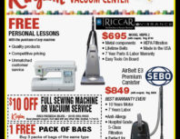 Kingdom Sewing & Vacuum Center, Northridge, coupons, direct mail, discounts, marketing, Southern California