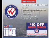 Official Smog Test Only, Porter Ranch, coupons, direct mail, discounts, marketing, Southern California