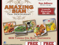 Amazing Siam, Chatsworth, coupons, direct mail, discounts, marketing, Southern California