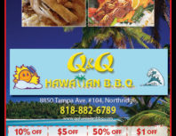 Q&Q Hawaiian BBQ, Granada Hills, coupons, direct mail, discounts, marketing, Southern California