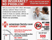 American Family Care Urgent Care, Granada Hills, coupons, direct mail, discounts, marketing, Southern California