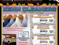 Kenn Cleaners, Porter Ranch, coupons, direct mail, discounts, marketing, Southern California