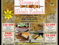 House of Shish Kabob, Porter Ranch, coupons, direct mail, discounts, marketing, Southern California