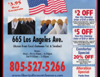 Liberty Cleaners, Simi Valley, coupons, direct mail, discounts, marketing, Southern California