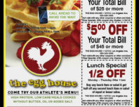 The Egg House, Simi Valley, coupons, direct mail, discounts, marketing, Southern California