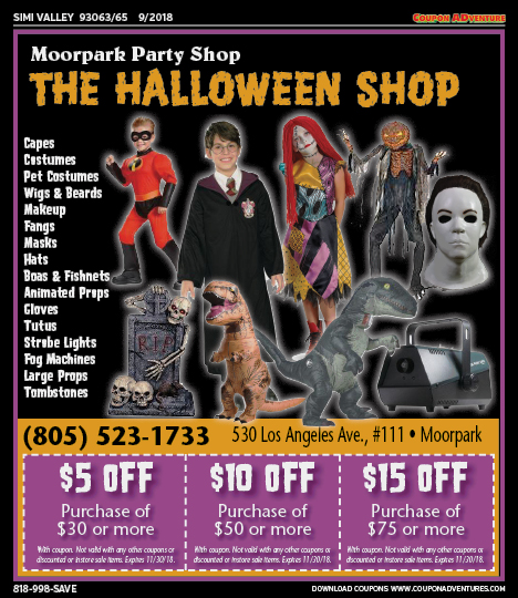 Moorpark Party Shop, Simi Valley, coupons, direct mail, discounts, marketing, Southern California