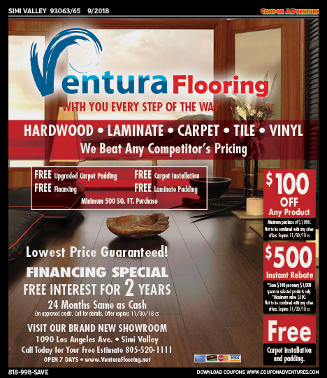 Ventura Flooring, Simi Valley, coupons, direct mail, discounts, marketing, Southern California