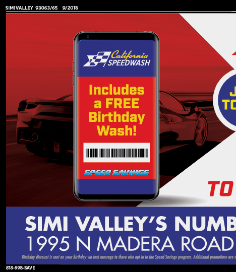 California Speedwash, Simi Valley, coupons, direct mail, discounts, marketing, Southern California