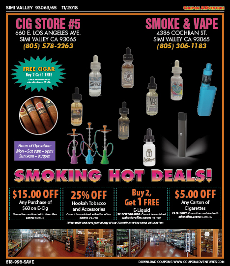 Smoke & Vape, Simi Valley, coupons, direct mail, discounts, marketing, Southern California