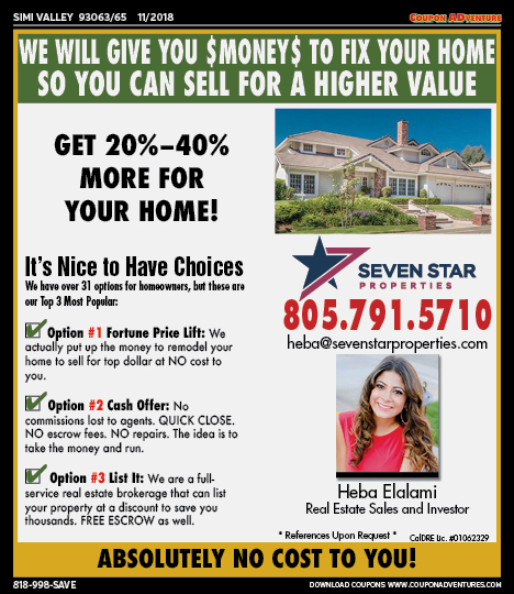 Seven Star Properties, Simi Valley, coupons, direct mail, discounts, marketing, Southern California