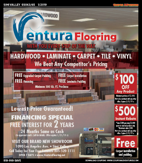 Ventura Flooring, Simi Valley, coupons, direct mail, discounts, marketing, Southern California