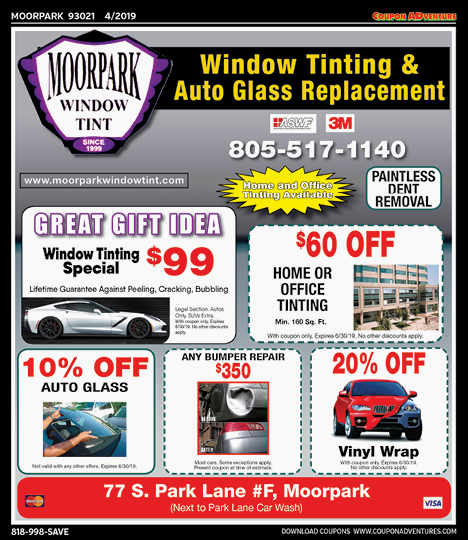 Moorpark Window Tint, Moorpark, coupons, direct mail, discounts, marketing, Southern California