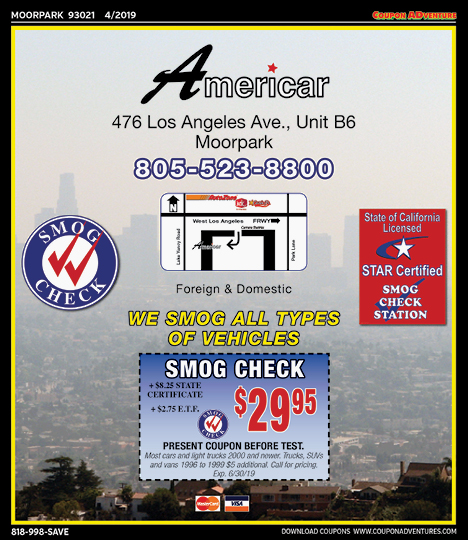 Americar, Moorpark, coupons, direct mail, discounts, marketing, Southern California