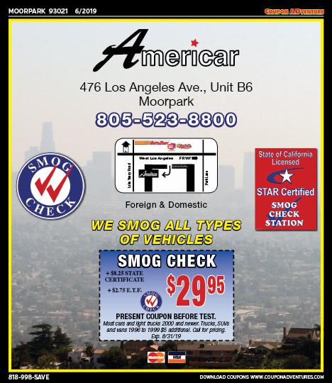 Americar, Moorpark, coupons, direct mail, discounts, marketing, Southern California