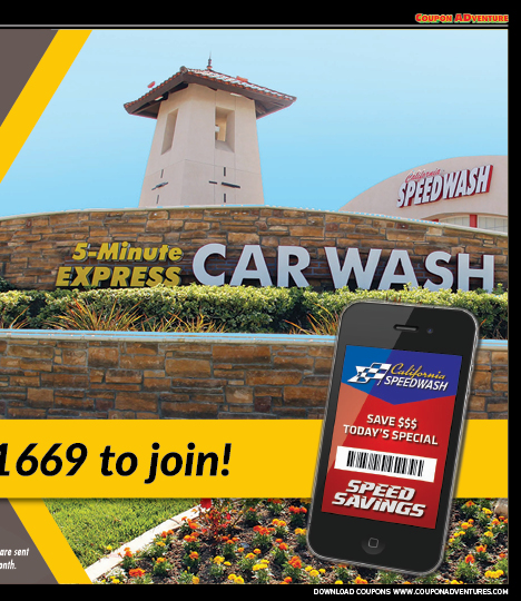 California Speedwash, Simi Valley, coupons, direct mail, discounts, marketing, Southern California