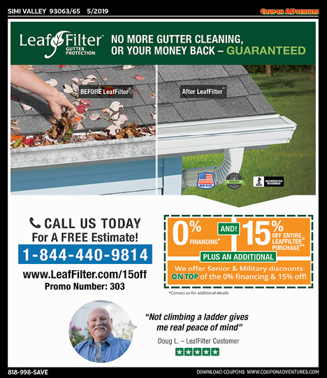 Leaf Filterv, Simi Valley, coupons, direct mail, discounts, marketing, Southern California