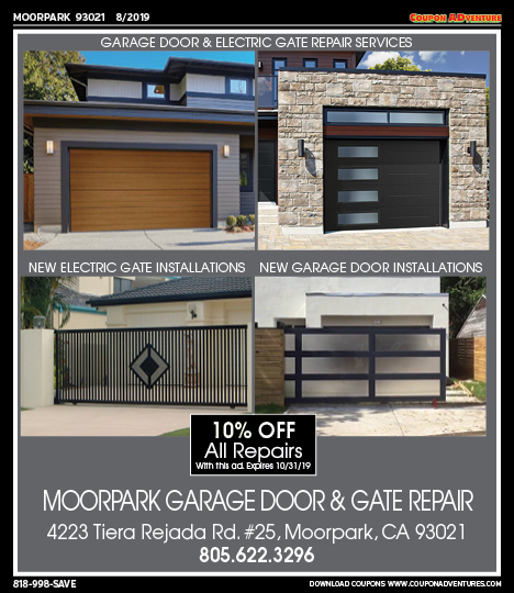 Moorpark Garage Door & Gate Repair, Porter Ranch, coupons, direct mail, discounts, marketing, Southern California