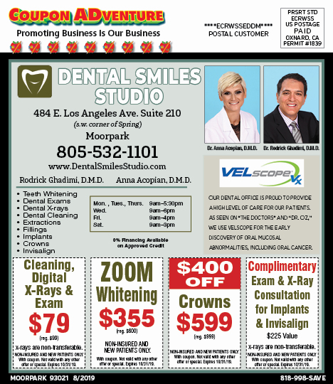 Dental Smiles Studio, Porter Ranch, coupons, direct mail, discounts, marketing, Southern California