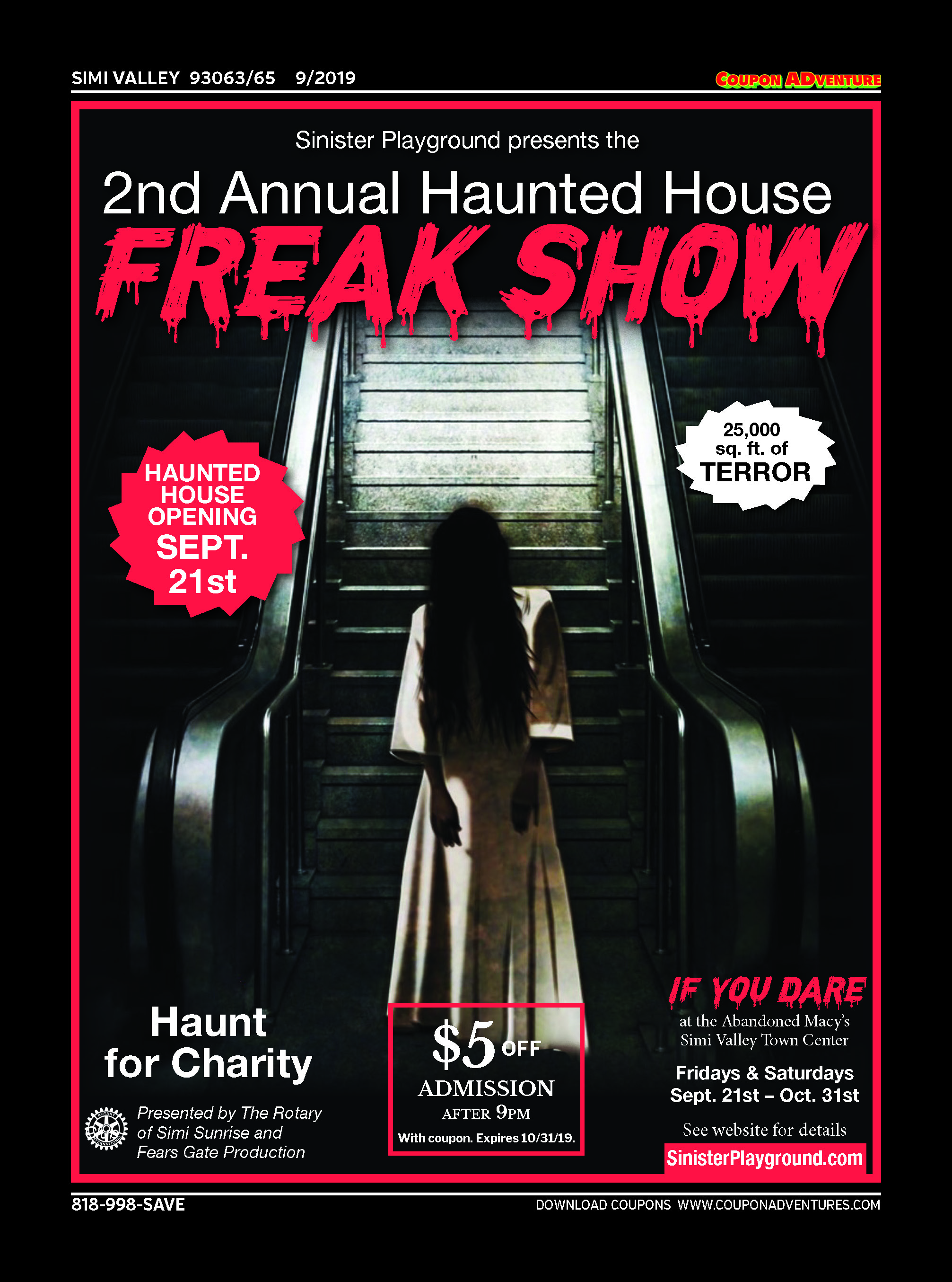 Freak Show, Simi Valley, coupons, direct mail, discounts, marketing, Southern California