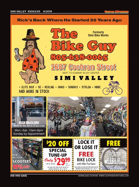 The Bike Guy, Simi Valley, coupons, direct mail, discounts, marketing, Southern California